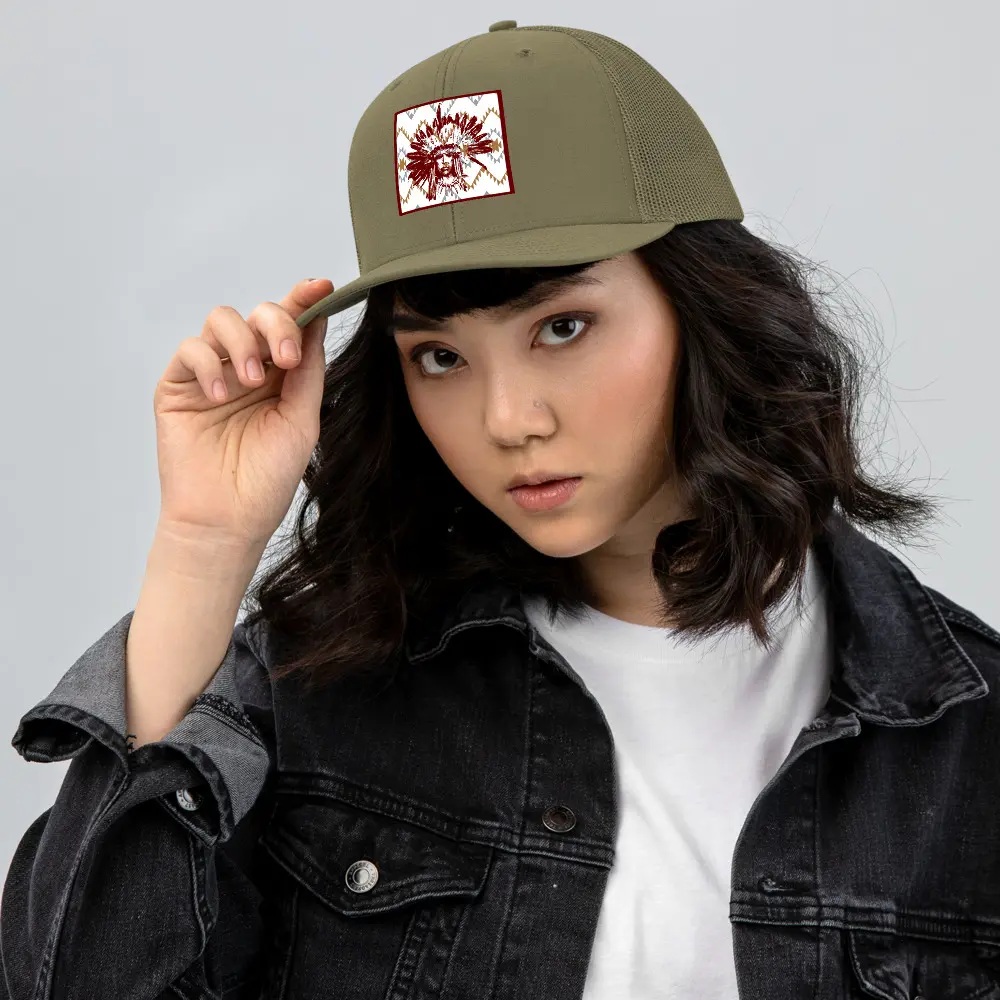 Gorra Snapback Trucker - Indio Americano - Imagen 3