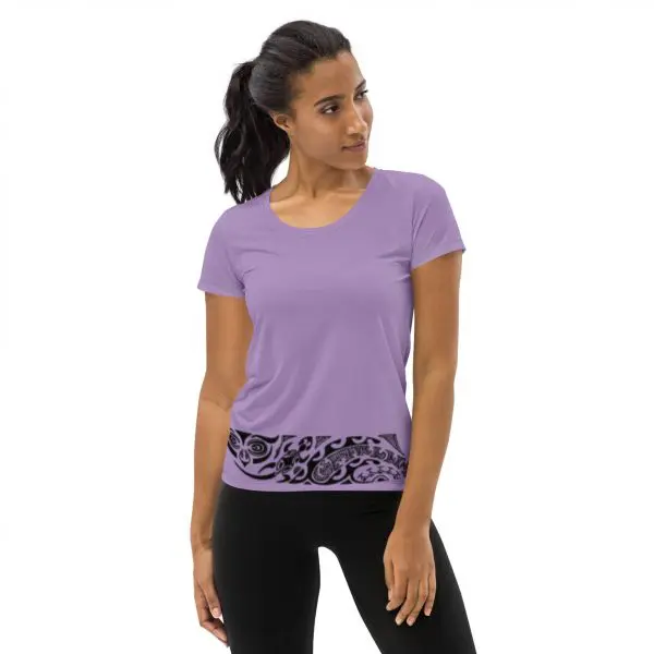 Camiseta deportiva mujer all over - Maorí